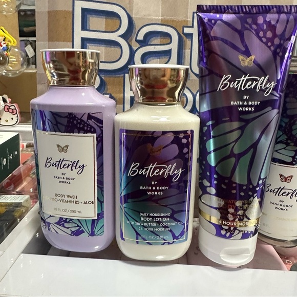 Butterfly Bath & Body Works Set - Purple - Picture 2 of 3